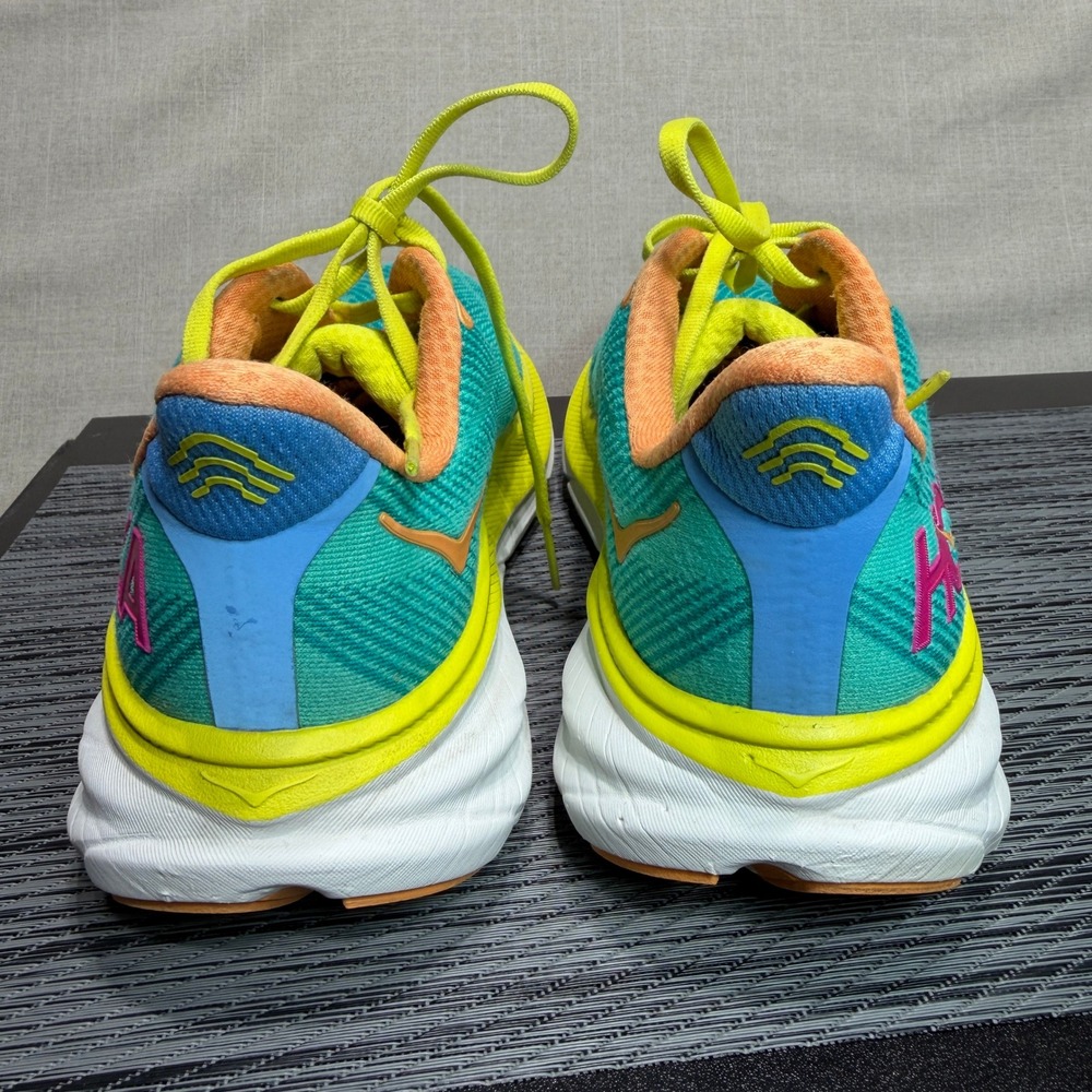 Hoka One Clifton 9 Running Shoes - Womens 8 - Cerise Primrose 1127896 CEPR - Picture 9 of 15